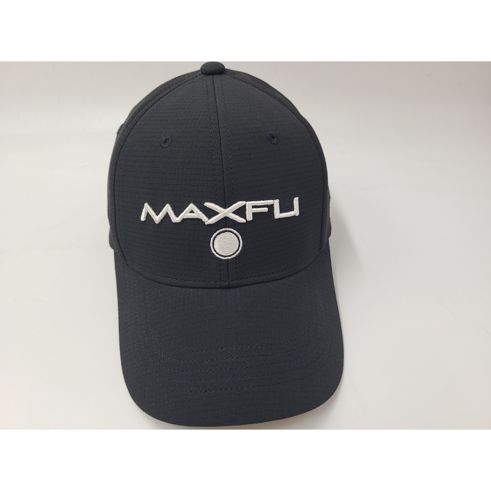 Maxfli Golf Balls Tour Adjustable Hat Cap Polyester Blend Casual Men Women Black
